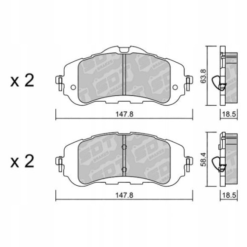 GALFER/SDT 2135000 klocki hamulcowe