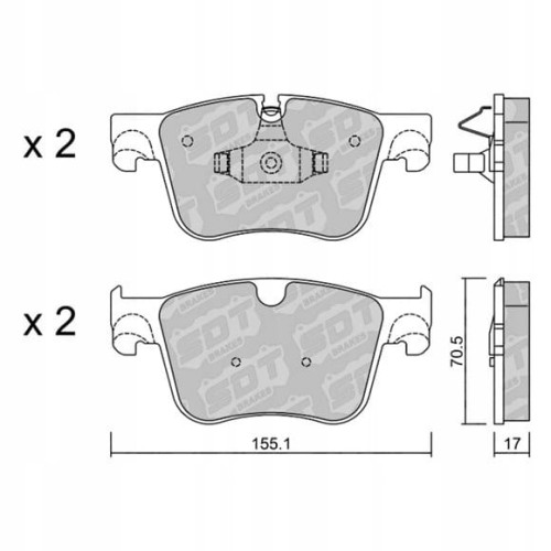 GALFER/SDT 2135200 klocki hamulcowe
