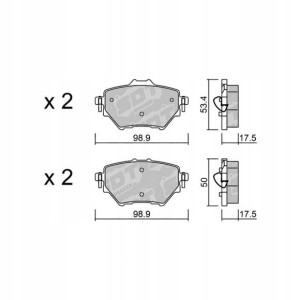 GALFER/SDT 2136000 klocki hamulcowe