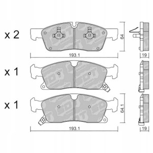GALFER/SDT 2136300 klocki hamulcowe