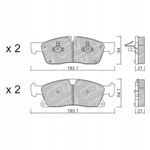 GALFER/SDT 2136301 klocki hamulcowe