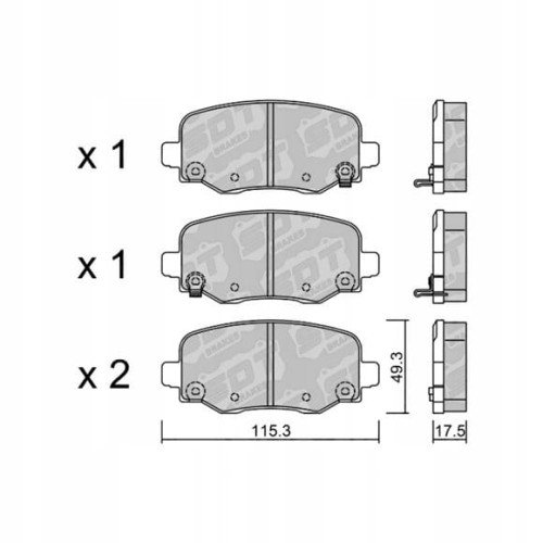 GALFER/SDT 2136700 klocki hamulcowe