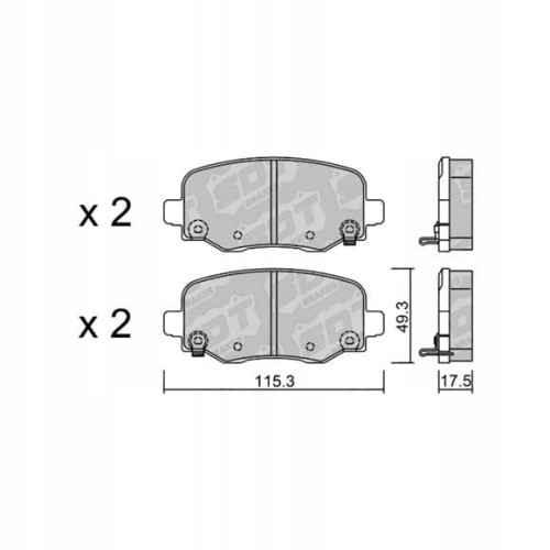GALFER/SDT 2136701 klocki hamulcowe