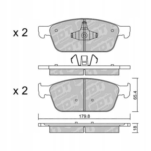 GALFER/SDT 2136900 klocki hamulcowe