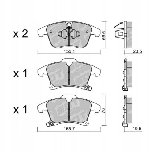 GALFER/SDT 2137000 klocki hamulcowe