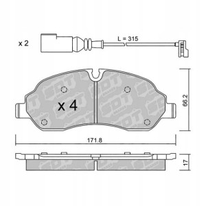 GALFER/SDT 2137200 klocki hamulcowe