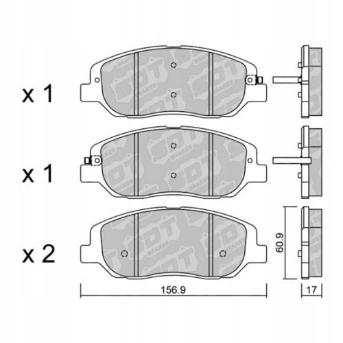GALFER/SDT 2137600 klocki hamulcowe
