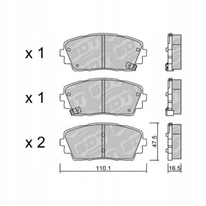 GALFER/SDT 2138000 klocki hamulcowe