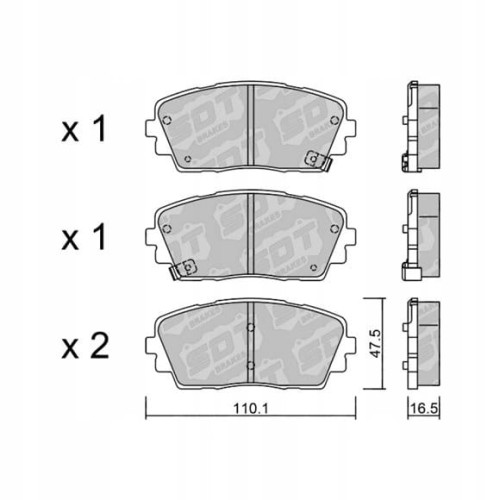 GALFER/SDT 2138000 klocki hamulcowe