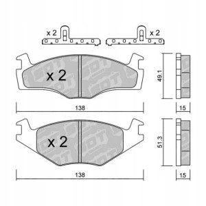 GALFER/SDT 2138900 klocki hamulcowe