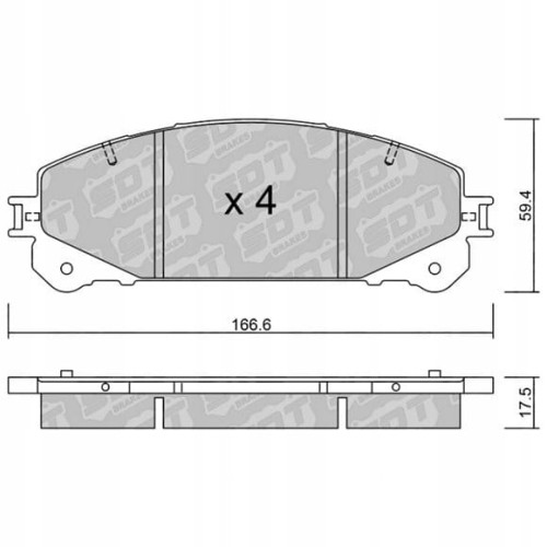GALFER/SDT 2139200 klocki hamulcowe