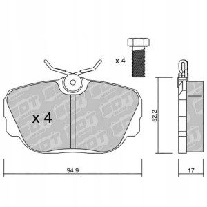 GALFER/SDT 2139501 klocki hamulcowe