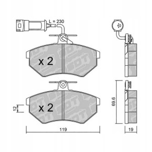 GALFER/SDT 2140901 klocki hamulcowe