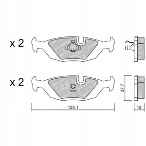 GALFER/SDT 2141001 klocki hamulcowe