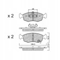 GALFER/SDT 2141901 klocki hamulcowe