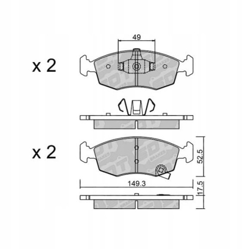 GALFER/SDT 2141901 klocki hamulcowe