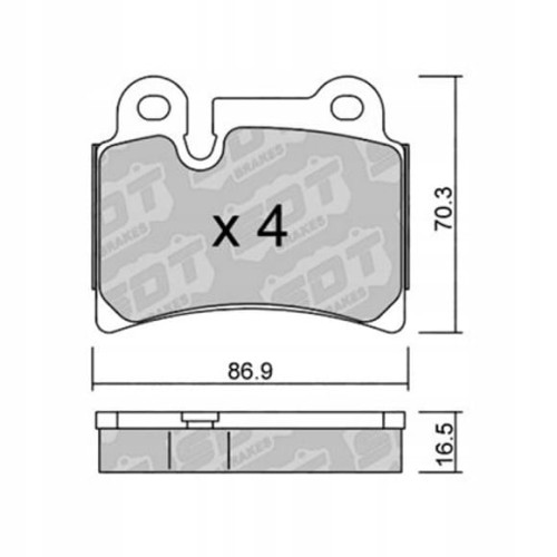 GALFER/SDT 2143802 klocki hamulcowe