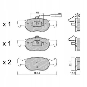 GALFER/SDT 2143900 klocki hamulcowe
