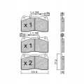 GALFER/SDT 2144400 klocki hamulcowe