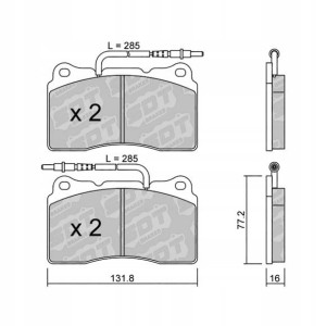 GALFER/SDT 2144401 klocki hamulcowe