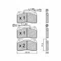 GALFER/SDT 2144403 klocki hamulcowe