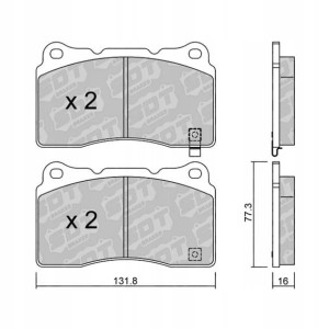 GALFER/SDT 2144404 klocki hamulcowe