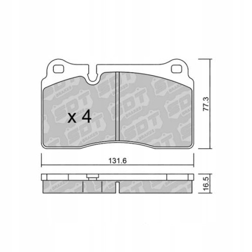 GALFER/SDT 2144405 klocki hamulcowe
