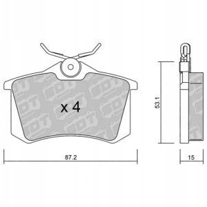 GALFER/SDT 2144700 klocki hamulcowe