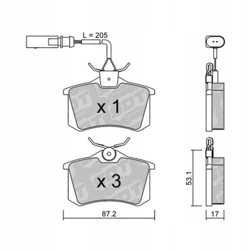 GALFER/SDT 2144702 klocki hamulcowe