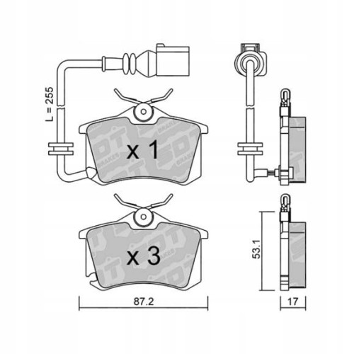 GALFER/SDT 2144704 klocki hamulcowe