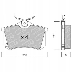 GALFER/SDT 2144705 klocki hamulcowe