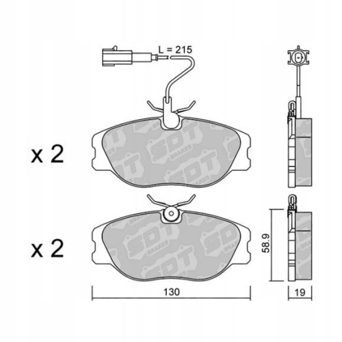 GALFER/SDT 2145101 klocki hamulcowe