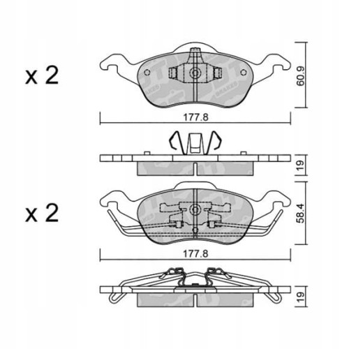 GALFER/SDT 2145500 klocki hamulcowe