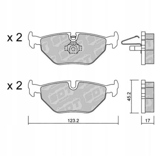 GALFER/SDT 2146200 klocki hamulcowe