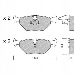 GALFER/SDT 2146300 klocki hamulcowe