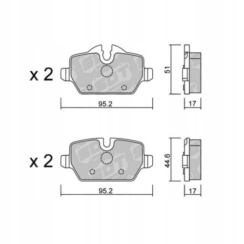 GALFER/SDT 2146500 klocki hamulcowe