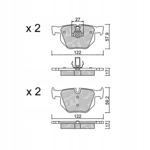 GALFER/SDT 2146800 klocki hamulcowe