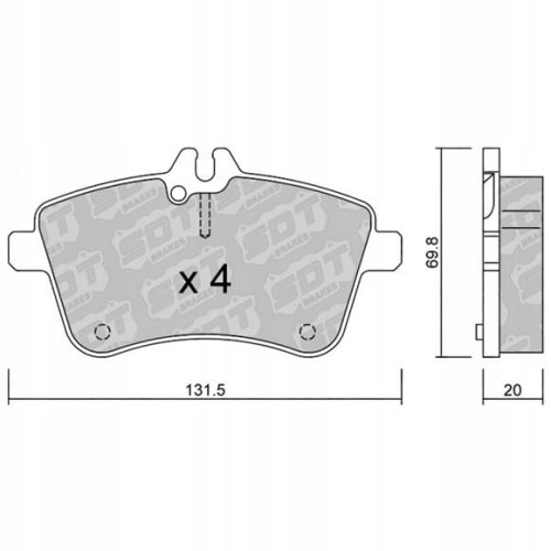 GALFER/SDT 2147000 klocki hamulcowe