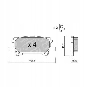 GALFER/SDT 2147400 klocki hamulcowe