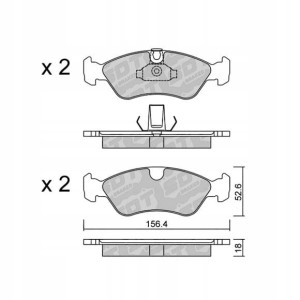 GALFER/SDT 2149600 klocki hamulcowe
