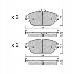 GALFER/SDT 2150500 klocki hamulcowe