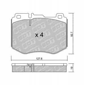 GALFER/SDT 2150700 klocki hamulcowe