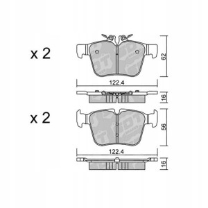 GALFER/SDT 2150800 klocki hamulcowe