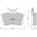 GALFER/SDT 2144701 klocki hamulcowe