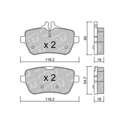 GALFER/SDT 2151100 klocki hamulcowe