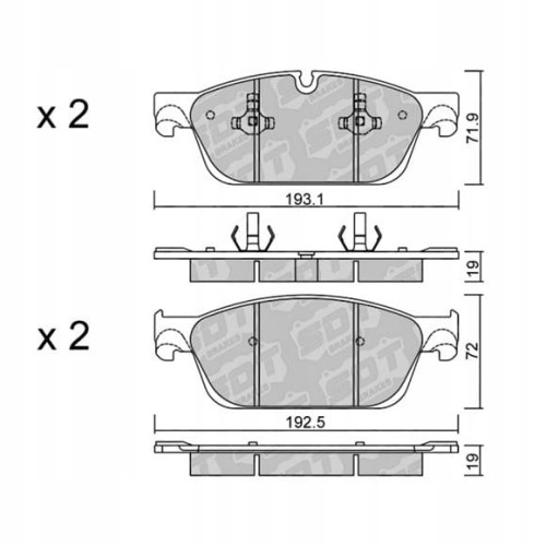 GALFER/SDT 2151700 klocki hamulcowe
