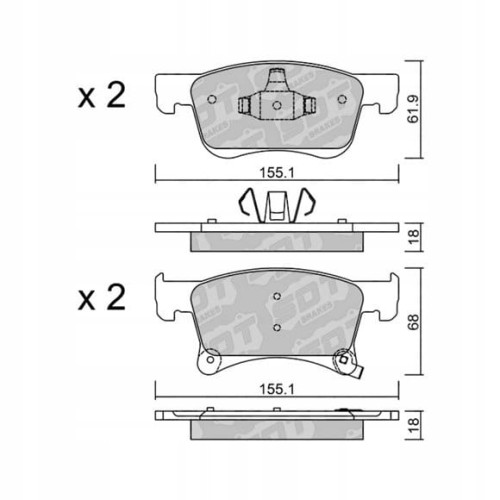 GALFER/SDT 2152200 klocki hamulcowe