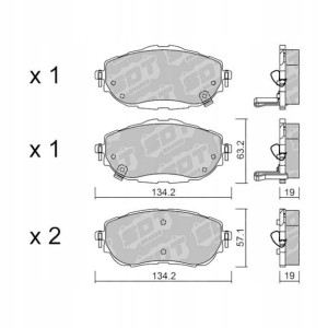 GALFER/SDT 2152700 klocki hamulcowe