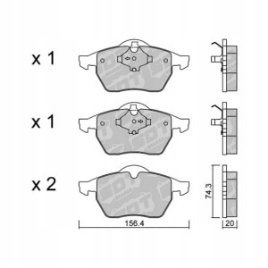 GALFER/SDT 2153001 klocki hamulcowe
