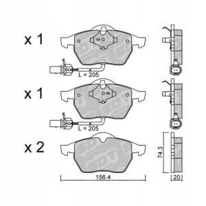 GALFER/SDT 2153002 klocki hamulcowe